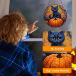 2D p&uuml;hade ripatsid Halloweeni akr&uuml;&uuml;list vitraažakna kaunistused Aiakaunistused Kodu veranda kaunistused One Size