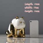 Armas Golden Panda keraamiline k&auml;sit&ouml;&ouml; loominguline kodu t&ouml;&ouml;lauakaunistus (valida 3 suurust) sit