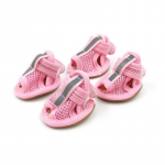 4tk/komplekt Roosad Libisemiskindlad Suvised Koerajalatsid Hingavad sandaalid V&auml;ikestele Koertele Lemmiklooma Koerte Sokid Tossud Koertele Kutsika Kassi Kingad Saapad 1