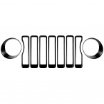 Sisestab ABS-i esiv&otilde;re r&otilde;ngaste katte ja esitulede ringikomplekti Jeep Wrangler JL Gladiator 2018-2019 jaoks must