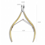 Dead Skin Scissors Manik&uuml;&uuml;r Koorimine K&auml;&auml;rid Nail Art T&ouml;&ouml;riistad K&uuml;&uuml;nenaha eemaldaja T&ouml;&ouml;riist K&uuml;&uuml;nenaha Nipper kuld