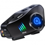 Mootorrattakiivri kaamera Bluetooth-peakomplektiga &ndash; 1080P HD, 120&deg; lainurk, IP66 veekindel, 32GB SD-kaart kaasas must