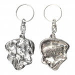 Rhodesian Ridgeback, African Lionhound, African Lion Dog - Silver-plated dog pendant, handbag decoration, backpack pendant by Art-Dog brand