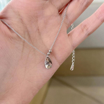 Water Drop kaelakee naiste kerge luksuslik ni&scaron;&scaron; disain Sense ovaalne roostevabast terasest rangluu kett