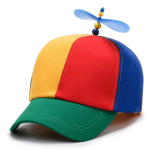 Mood Propelleriga Kaunistatud Pesapallim&uuml;ts Unisex Joonisfilmim&uuml;ts Suvine P&auml;ikesekaitse Hingavad M&uuml;tsid Armsad M&uuml;tsid Aksessuaarid sinine/punane