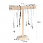 Kaasaskantav sametk&auml;ev&otilde;ru k&auml;ev&otilde;ru kaelakee ehete vitriinide aluse hoidik kella ehete organiseerija T-riba riiul