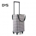 Ratastega toiduk&auml;ru Kokkupandav veerev ostukorv 2-&uuml;hes kokkupandav disain kaasaskantav kott Veekindel trepist ronimine Teleskoopk&auml;ru kandekott hall