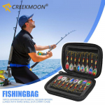 Veekindlad kalastuslantide komplektid K&auml;rbsekonksu litritega kalap&uuml;&uuml;givahendite korraldaja K&auml;rbsep&uuml;&uuml;gi peibutuskott Spinner-lusikaga s&ouml;&ouml;da hoiukarp must