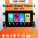 Android Carplay autoraadio Suzuki Grand Vitara 3 jaoks 2005&ndash;2015 Multimeediumipleieri peaseade Stereo GPS-navigatsioon BT WIFI 2+32GB 1+16GB