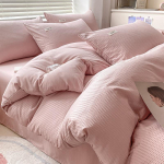 P&otilde;hjamaade tuulega pestud puuvill, neljaosaline puhtast puuvillast tekkide komplekt Lihtne voodipesu 1.2m bed