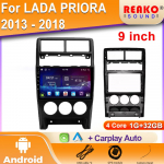 Autoraadio Stereo Multimeedia LADA Priora I 1 2013 - 2018 jaoks Autoplaadim&auml;ngija Navigatsioon GPS Multimeedia Videom&auml;ngija Juhtmevaba Carplay 4 core 1GB+32GB carplay