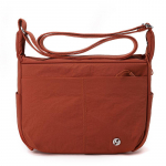 Nailonriidest vabaaja v&auml;ike Crossbody kott naiste kerged vabaaja k&auml;ekottid 2024. aasta talv, uus lihtne moodne naiste &otilde;lakott punane