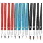 30 tk/komplekt pisikeste detailidega v&auml;rvipintsel 3 suurusega #0 #00 #000 nailonist juuksev&auml;rvipintslid Peen pintsel kunstimaalimiseks B