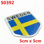 3D autokleebis Rootsi riigilipu embleem auto kere akna uksele Volvo S90 SAAB SCANIA VW