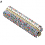 Fashion Flower lilleline pits pliiatsi &uuml;mbris Kosmeetiline meigikott T&otilde;mblukuga kott rahakott 9 helesinine v&auml;rv