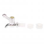 1 tk 17 mm h&otilde;bedane klaasist veinipudeli kraan, veinit&uuml;nn, veepaagi kraan 77*60mm