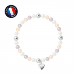 K&auml;ev&otilde;ru - PERLINEA - My Heart - 5-6 mm magevee kultiveeritud p&auml;rlid - 925 h&otilde;be - elastne