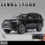 1/24 Simulatsioon Lexus Lx600 Sulamist Automudel Heli ja Valgusega Tagasit&otilde;mmatav M&auml;nguauto Maastikus&otilde;iduk Poiste Kollektsioon Dekoratsioon Kingitus must