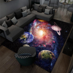 3D Multika Universumi Vaip - Suur, T&auml;ielikult Kattev Vaip Magamistuppa, Elutuppa v&otilde;i Diivanile Universe Planet-5, 200*300cm