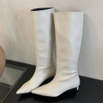 mood Naised Chelsea k&otilde;rged saapad terava ninaga kontsad kingad talvel lumi naine 2024 trend Pehme nahk gooti luksuslik pidulik Botas Mujer 41 beež