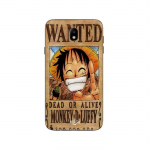Coque Samsung Galaxy j7 2018 One Piece Wanted Poster Monkey D. Luffy Maniacase