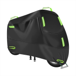 Mootorratta kate, kogu hooaja veekindel mootorratta kate Universaalne p&auml;ikesekaitse v&auml;listingimustes lukustusaukude ja hoiukotiga M must