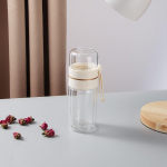 Klaasist veepudelid teekasutuspudel Teeeralduskruus Kahekihiline kaasaskantav veetass Kodu Veepudel Loov kingituste teetass