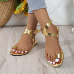 Moodsad naistejalatsid 2024. aasta suvel, uued naiste stringid, vabaaja ja mitmek&uuml;lgsed rannasandaalid Sandalias De Mujer 36 kuld