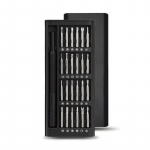 24-in-1 t&auml;ppismagnetkruvikeerajate komplekt mobiiliremondiks 24 in 1 Clip Box Plastic Handle 225MM h&otilde;bedane valge v&auml;rv