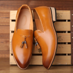 Moodsad Meeste Vabaaja Kingad Kootud Nahast Meeste Klassikalised Briti Stiilis Tasselitega Loaferid Meeste Slip-on V&auml;litingimustes S&otilde;itmiseks Lamedad Kingad 38 (US 6)