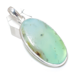 Natural Chrysoprase Gemstone 925 Sterling Silver Jewelry Pendant 2.56 h1n83
