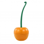 Kirsikujuline WC-hari Pika varrega Vannitoa puhastushari hoidikuga WC-poti harja plekkide eemaldamine Vannitoa tarvikud White brush head veinipunane v&auml;rv