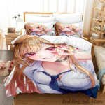 Marin Kitagawa Voodipesukomplekt &Uuml;hekohaline Kahekohaline T&auml;issuuruses Kuninganna Kuningas Suuruses Voodikomplekt T&auml;iskasvanu Laps Magamistuba Tekikotikomplektid Anime voodipesukomplekt 70x133cm 2pcs