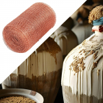 Copper Mesh Roll Wire Screen Strechy 10 Meters Easy to Install Blocking for Hole Rodent Control