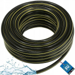 Tuyau d'arrosage - KOTARBAU - 50 m - 4 diivanit - renforc&eacute; - noir et jaune