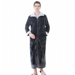 S&uuml;gistalvised flanellist t&otilde;mblukuga hommikumantlid naistele Paaridele &Ouml;&ouml;kleit Moodne Soe, Suured Rev&auml;&auml;ridega Kimono, Pikendab Paksendatud Hommikumantel 3XL