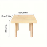 1 tk hamstri puidust aquascape platvorm t&auml;ispuidust lauam&auml;nguasi, puidust p&ouml;&ouml;ningul h&uuml;ppeplatvorm Dodge diy aquascape tarvikud small