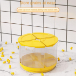 Hoiukast jagatud teravilja riisi &auml;mber kodumajapidamises kasutatavate putukate ja niiskusekindel suletud riisi jaotur K&ouml;&ouml;gis hoidmine valge