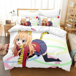 Toradora voodipesukomplekt, &uuml;heinimesevoodi, kaheinimesevoodi, &uuml;lisuur kaheinimesevoodi, t&auml;iskasvanud lapse magamistuba tekikott, 3D-print Anime voodilina komplekt EU Single 135x200cm