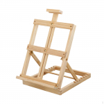 Lauapealne molbertist laud, maalimislaud t&auml;iskasvanutele kunsti&uuml;li&otilde;pilastele Wood Color