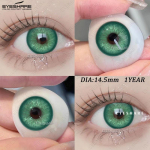 EYESHARE Colored Contact Lenses Pink Fresh and Comfortable Cosmetic Lenses Brown Natural Beauty Lenses Green Eye Cosmetic Lenses 2PCS/Year