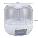 5 kg p&ouml;&ouml;rlev teraviljajaotur, 6 restiga putukakindel s&auml;ilituskonteiner, kaasaegne plastikust riisi hoiukarp, sobib ubade, riisi, teravilja, jahu, lemmikloomatoidu jaoks 1