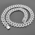 Koerte kaelarihma ahelrihm Luksuslik metall teemantiga 20mm Laius Saksa lambakoer Suur kutsikas Kaelarihma tarvikud 50cm