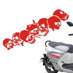 Mootorratta pealuu kleebised Halloweeni peegeldavad autokleebised kriimustusvastased lahedad autokleebised &otilde;udusmootorrataste kleebised pendelr&auml;ndeks