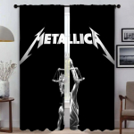 Vahesein M-MetallicaS Kaasaegse Elutoa Kardinad 2 Osa Kardinad Magamistoa Halloweeni Kaunistuseks Akna Kardin Varjud Kodu W96xH137cmx2pcs-CL