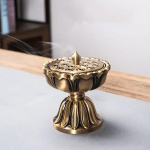 Hiina PureCopper Zen Lotus Vasest Viiruki P&otilde;leti Puhas Vask Antiik Vana Treasure Lootose Lamp Sandlipuu Viiruki P&otilde;leti Viiruk