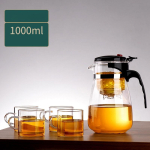 500 ml/1800 ml teekann, suure mahutavusega klaasist teekann, &uuml;he v&otilde;tmega filtrimine, eraldav teekann Hiina kung fu teekomplekt teetass