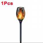 P&auml;ikese-LED-valgusti simuleerivad leegilambid v&auml;listingimustes p&auml;ikeseenergia maastikuvalgusti 12/96LED muruvalgusti veekindel aiakaunistustuli 12LED-1Pc