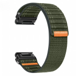 Fenix8 kellarihm Garmin jaoks Fenix ​​8 51mm E 47mm 7 7X/Epix Pro/6 6X 5X Plus/Enduro 3 QuickFit 26/22mm sportlik nailonist rihmaga k&auml;ev&otilde;ru QuickFit 22mm roheline