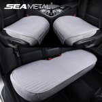 SEAMETAL linane autoistme kate, linane hingav autoistme padi, auto tooli kaitsepadi universaalne sedaanmaasturile 3 Pack(2 front +1 rear ) hall v&auml;rv